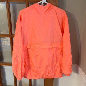 Gap Recycled Packable Anorak Coral orange Size: S/M